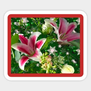 Holiday floral Sticker